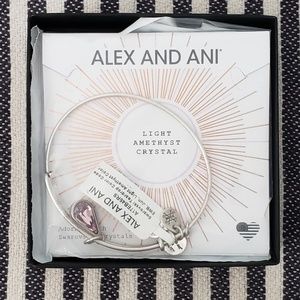 Alex and Ani Light Amethyst Crystal Bracelet